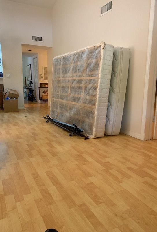 FREE queen box spring / frame/ mattress FREE