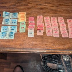 42 VINTAGE HARRAHS JACKPOT COUPONS 