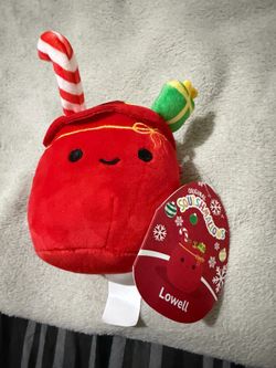 Squishmallow 4" Lowell the Santa Sack Christmas PLUSH NEW
