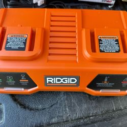 Brand New Ridgid 18 V Dual Fast Charger (CHARGER ONLY).