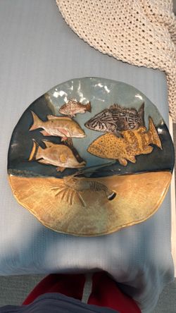 Hand painted plate