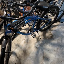 Men's Blue Beach Cruiser Bicycle - Aluminum Frame