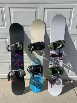 Cheap Snowboards Women’s -138cm to 151cm Burton, Salomon $125 each
