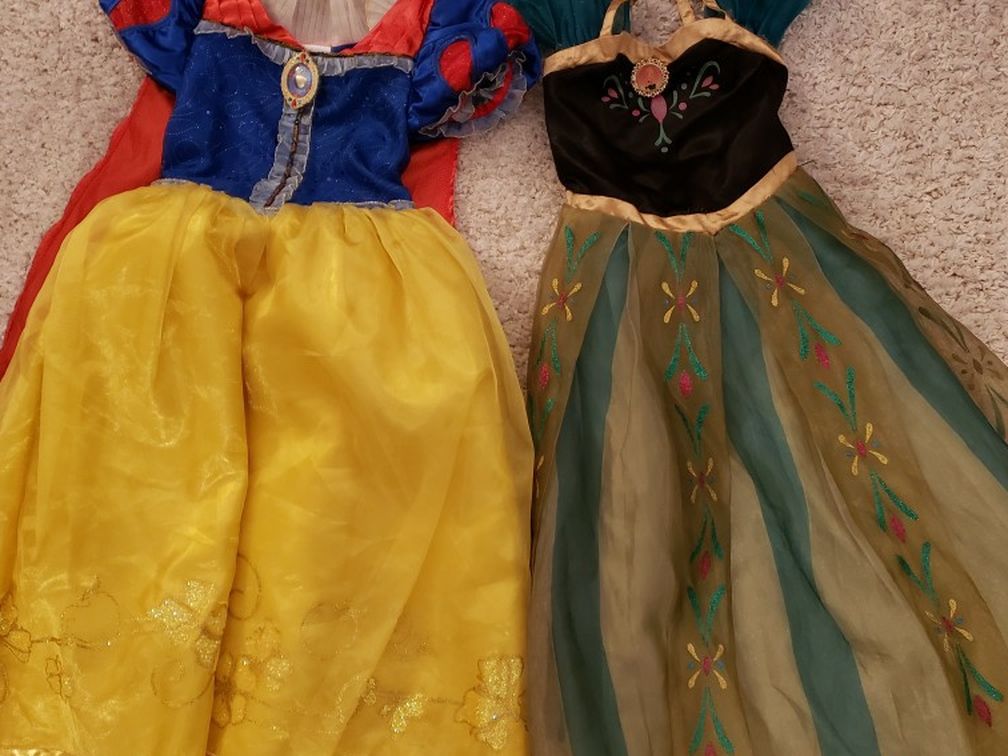 Disney Store: Ana, Snow White Dresses Size 5/6