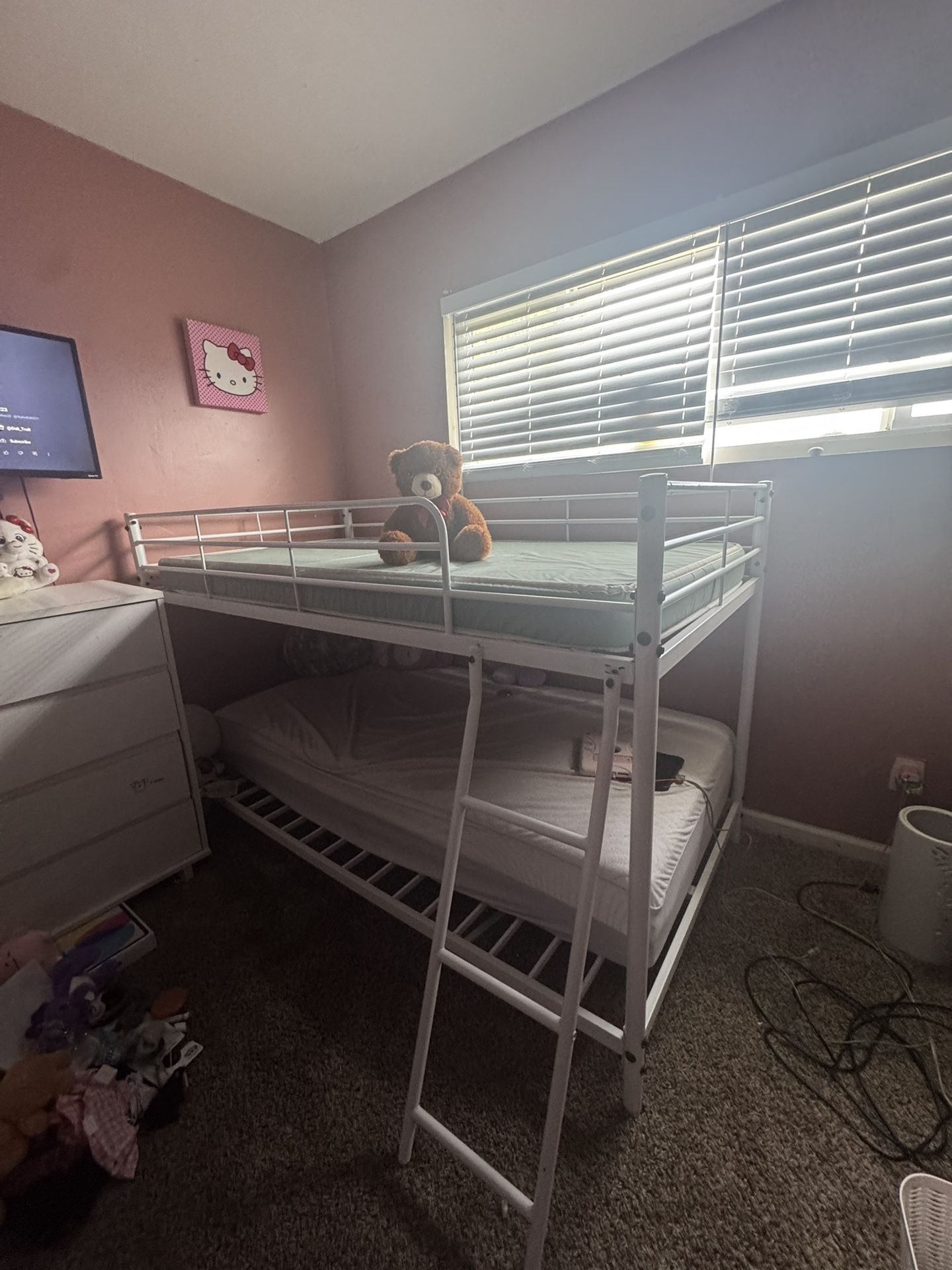 TWIN BUNK BEDS FOR SALE MATTRESS NOT INCLUDED