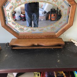 Mud Room Mirror and Shelf