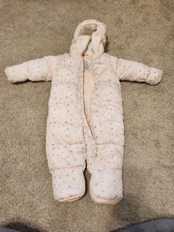 Baby Girl Snow Suit 12-18m