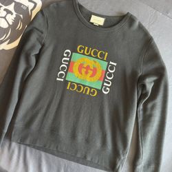 Gucci Logo Distressed Sweatshirt 