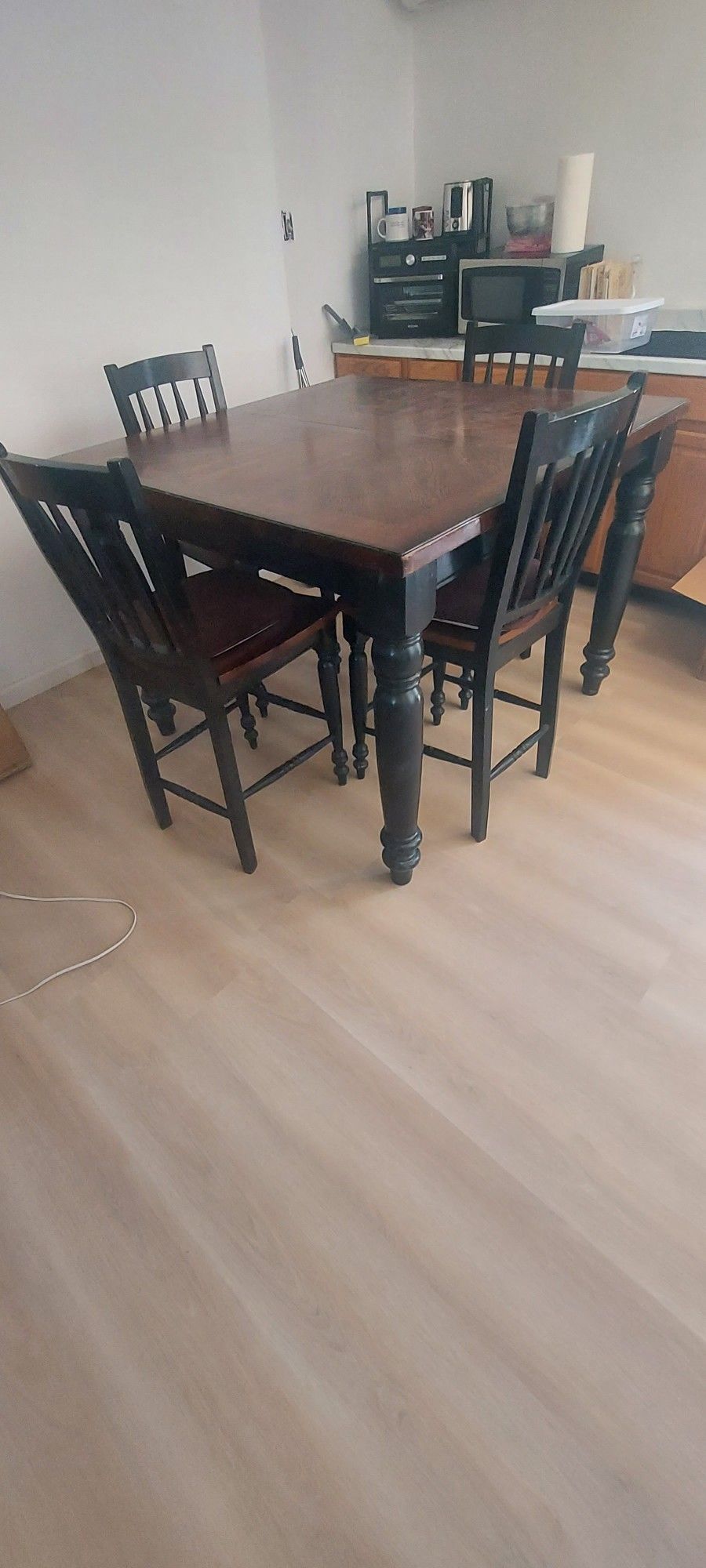 Heavy Hardwood Dinner Table 