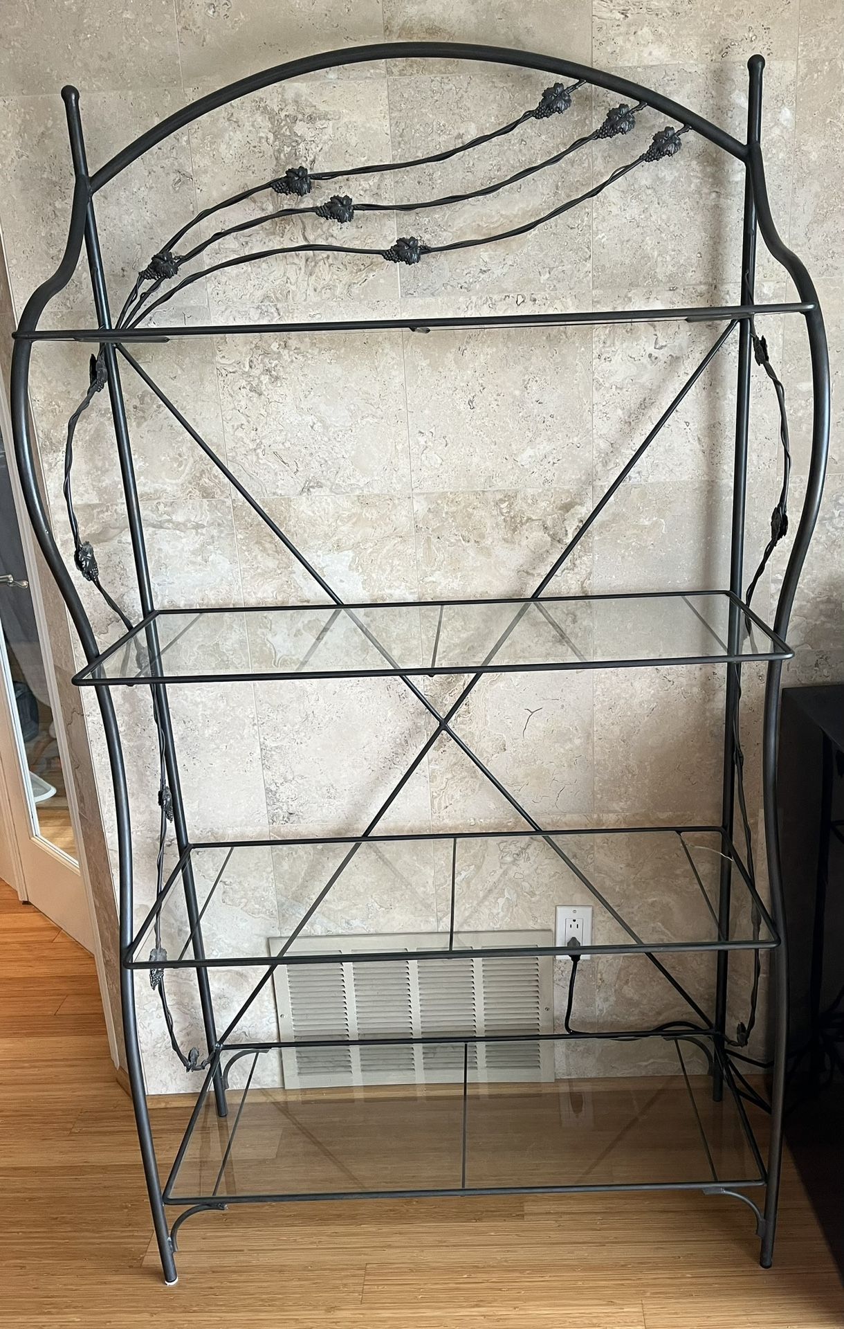 Etagere With Glass Shelves