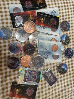 5 ounce copper and carded bullion