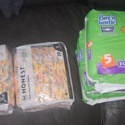 Honest And  Pure And Gentle Baby Diapers Size 5  Panales De Bebe Tamanio 5