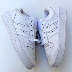 New Adidas Rivalry Low Triple White Shoes FV4225 Women's Size 8.5