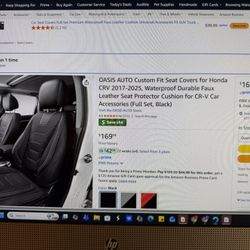 Honda CR-V Seat Covers (2) -PRICE CUT!