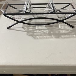 New Elegant Glass Appetizer Server