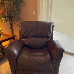 Power Leather Recliner