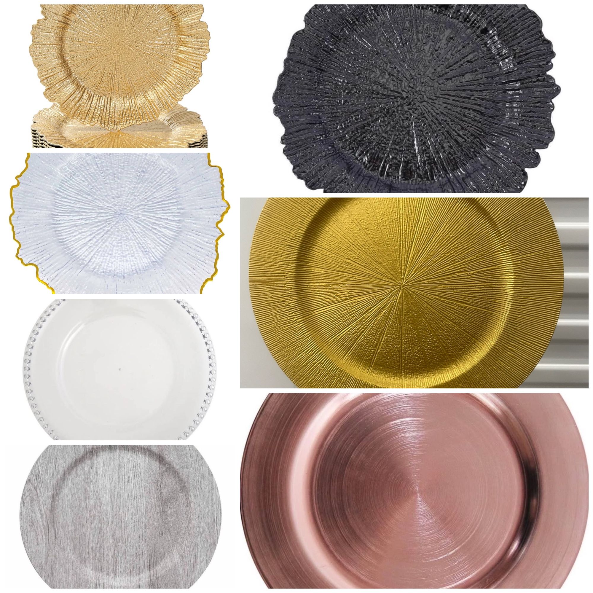 Charger plates