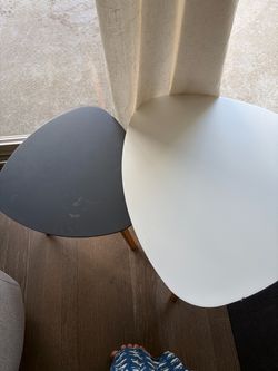 Set of 2 Organic Shape Side Tables