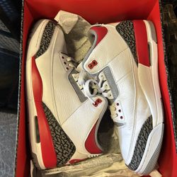 Jordan 3 Fire Red 2022 Size 13 Read Description 