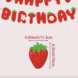 Strawberry theme decorations