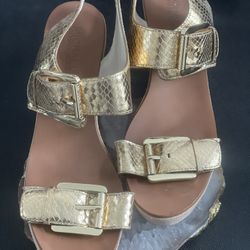 MK Gold Wedges (used Once)