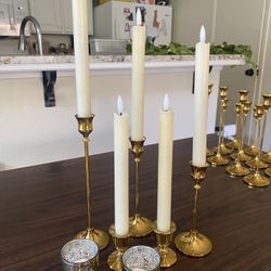 Various Candles and Candlestick Holders (Wedding/Party)