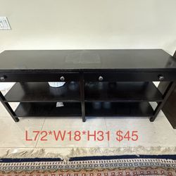 Black 2-Drawer Console Table
