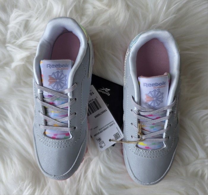 Reebok Classic Leather Step 'n' Flash Toddler 'Lucid Lilac - Main Image