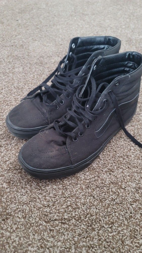 Black Vans Hi-Tops Size 11