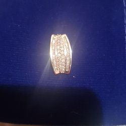 14k DIAMOND Slide Pendant 