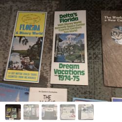 VTG Disney Brochures Cosmic Age Brochures From 70’s