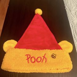 Vintage Disneyland Pooh Santa Hat