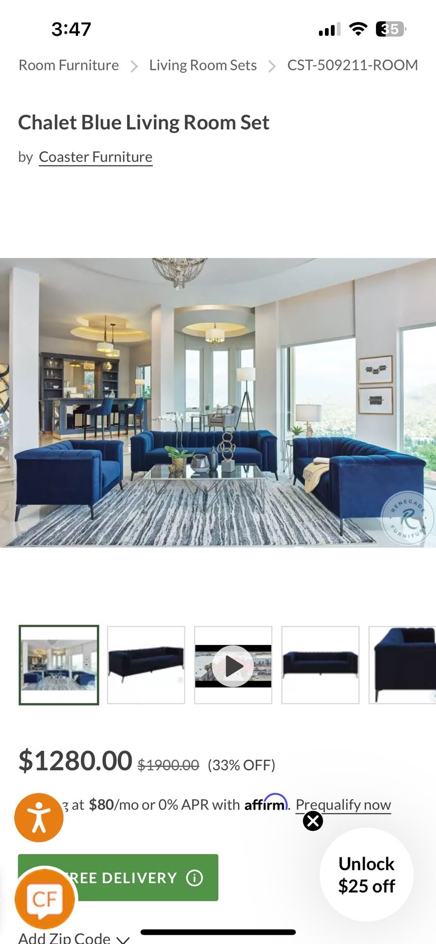 Modern Blue Couch & Loveseat Set – Gently Used, Super Comfy!