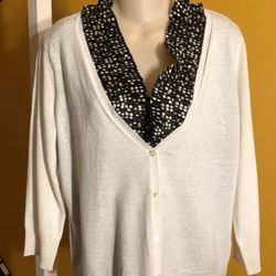 Stylish women's two-piece blouse.Size L. $27.