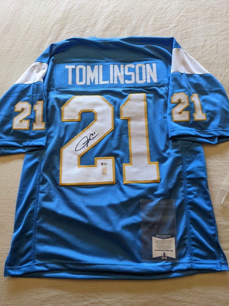 Signed Ladainian Tomlinson Powder Blue Jersey