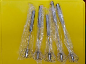 Brand New Push-Action Stainless Steel Whisks ($3 each or 5 for $10)