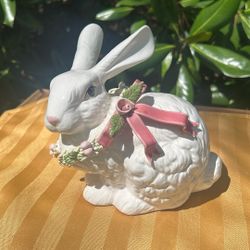 Easter Bunny Ceramic Enesco Decorated