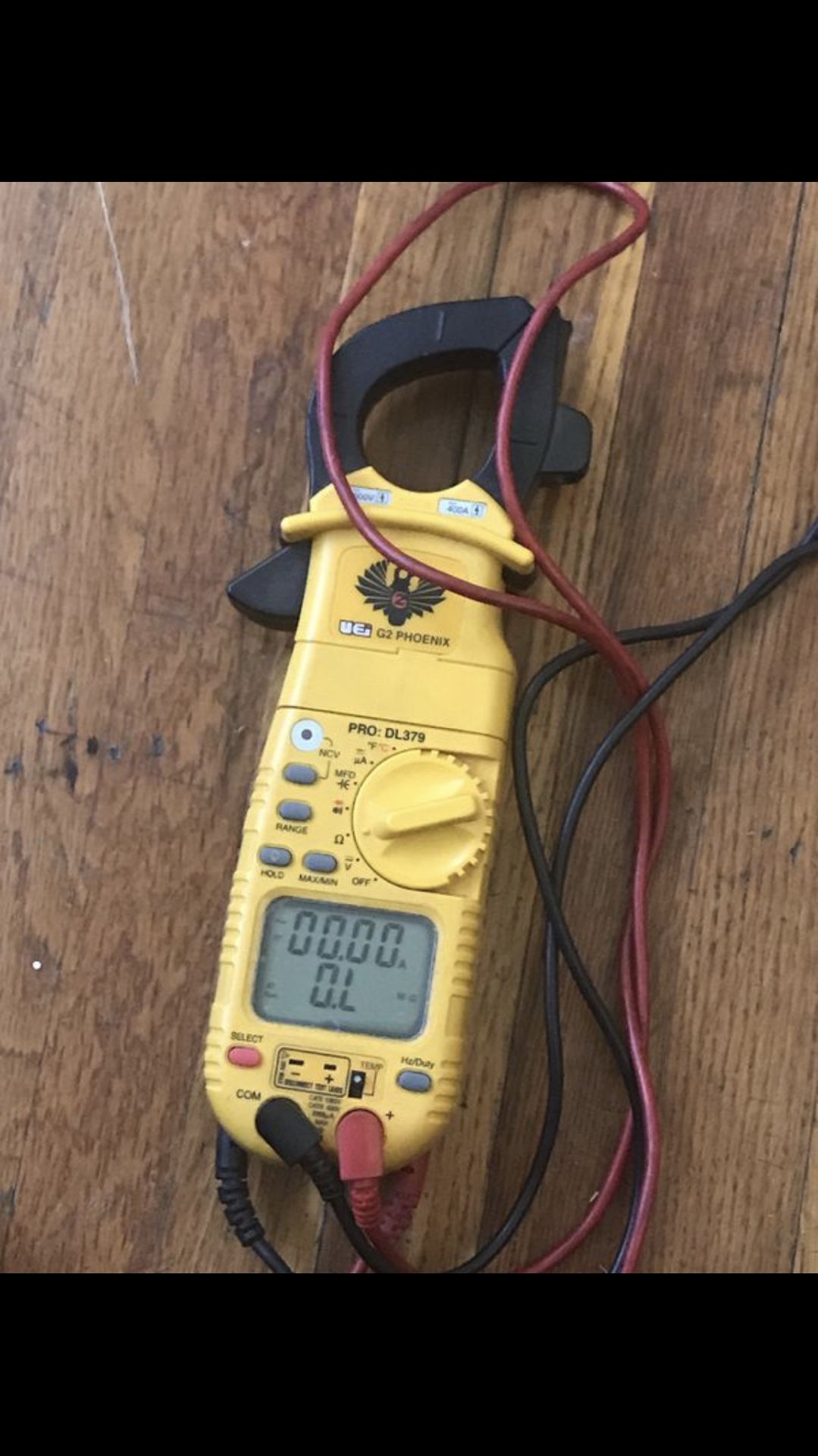 UEi DL389 G2 Phoenix Pro Plus True-RMS AC Clamp Meter, 750VAC/1000VDC, 400AAC