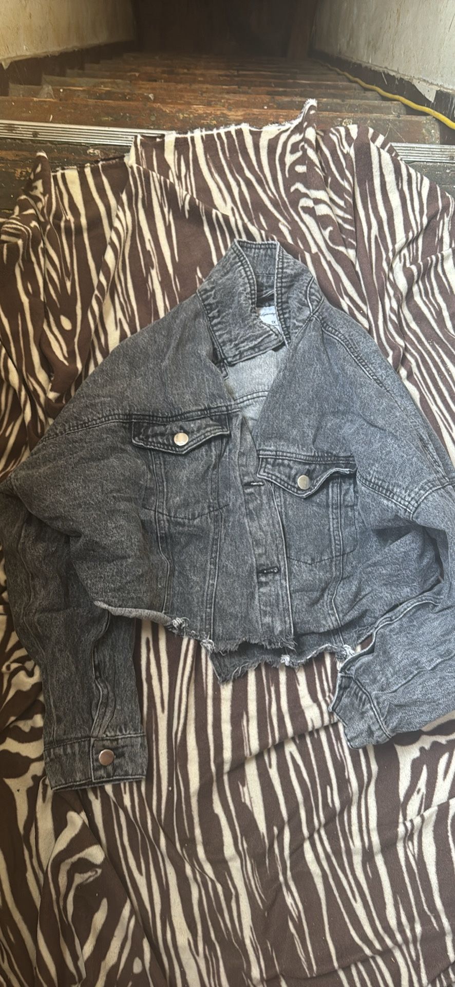 black jean jacket