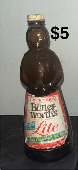 Vintage Mrs. Butter-Worth’s lite Syrup Bottle