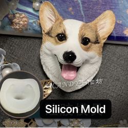 Corgi Head Silicone Mold for Crafts and Baking