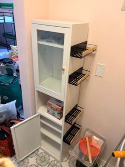 White Metal cabinet