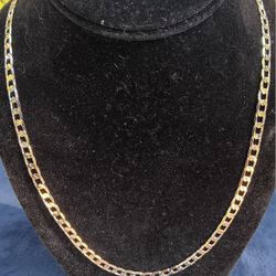 Silver 20" Cuban Link Necklace