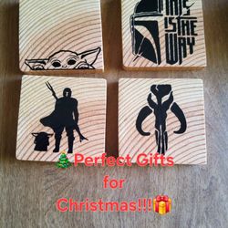 ‼️ Handmade Wooden Coasters ‼️🎄 Make Perfect Christmas Gifts ‼️ 🎁 🎄 