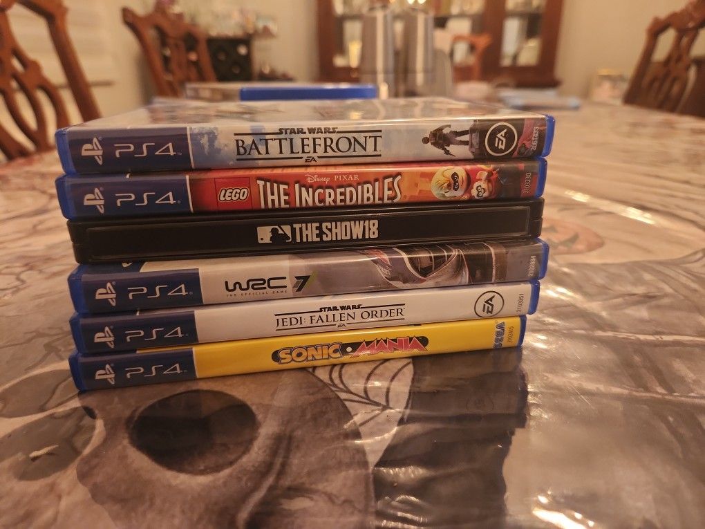 (6) Assorted Ps4 Games