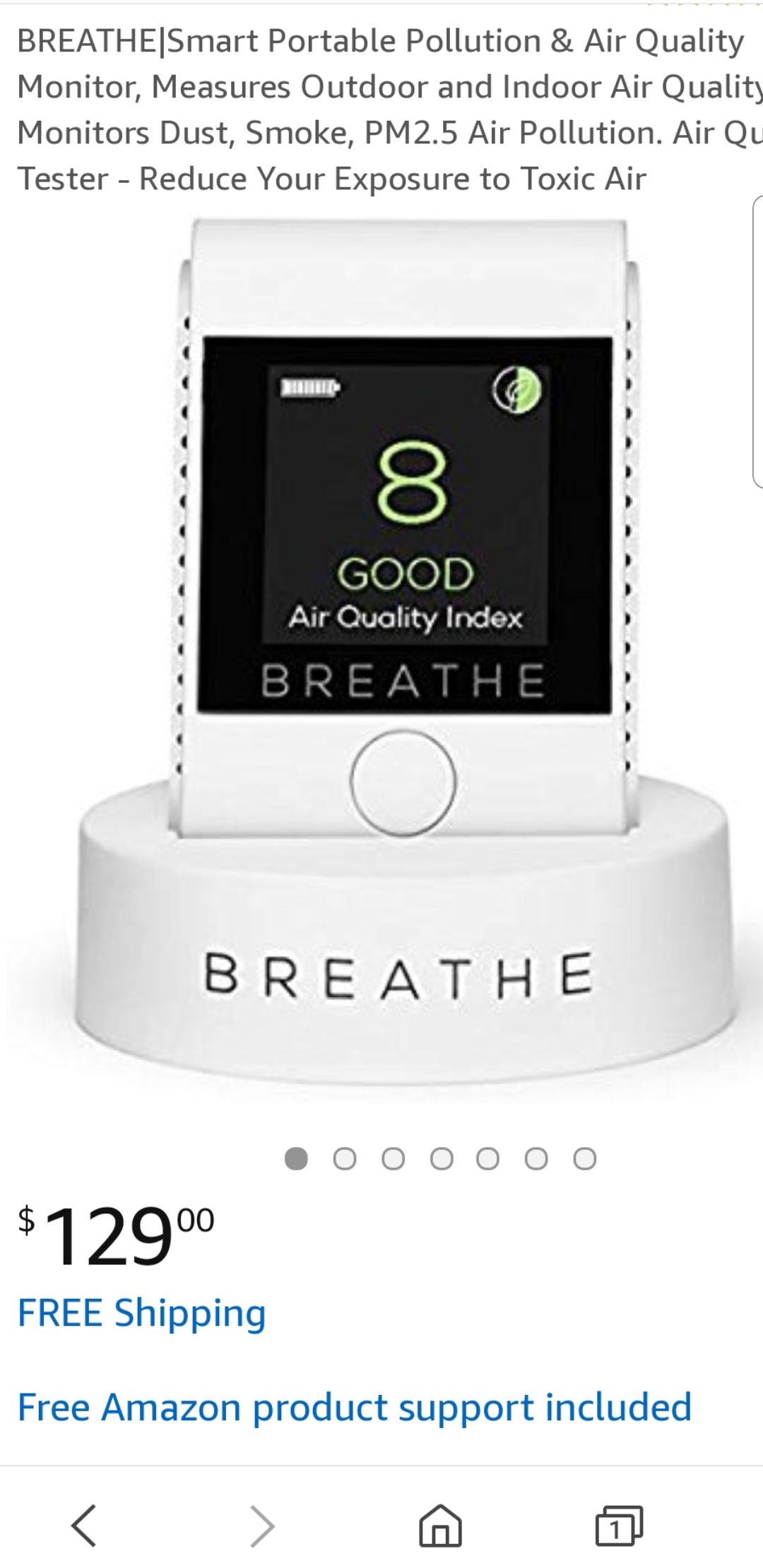 BREATHE|Smart Portable Pollution & Air Quality Monitor