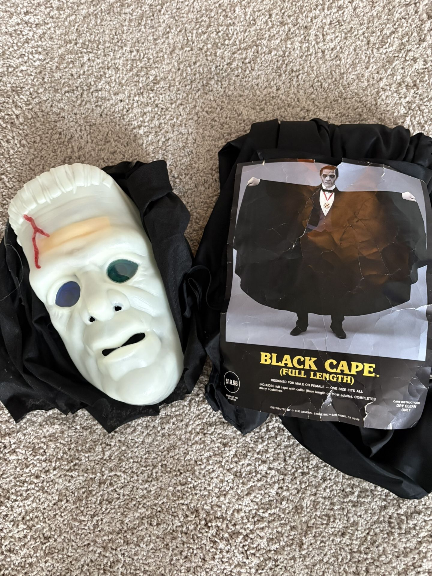 Halloween Cape And Mask