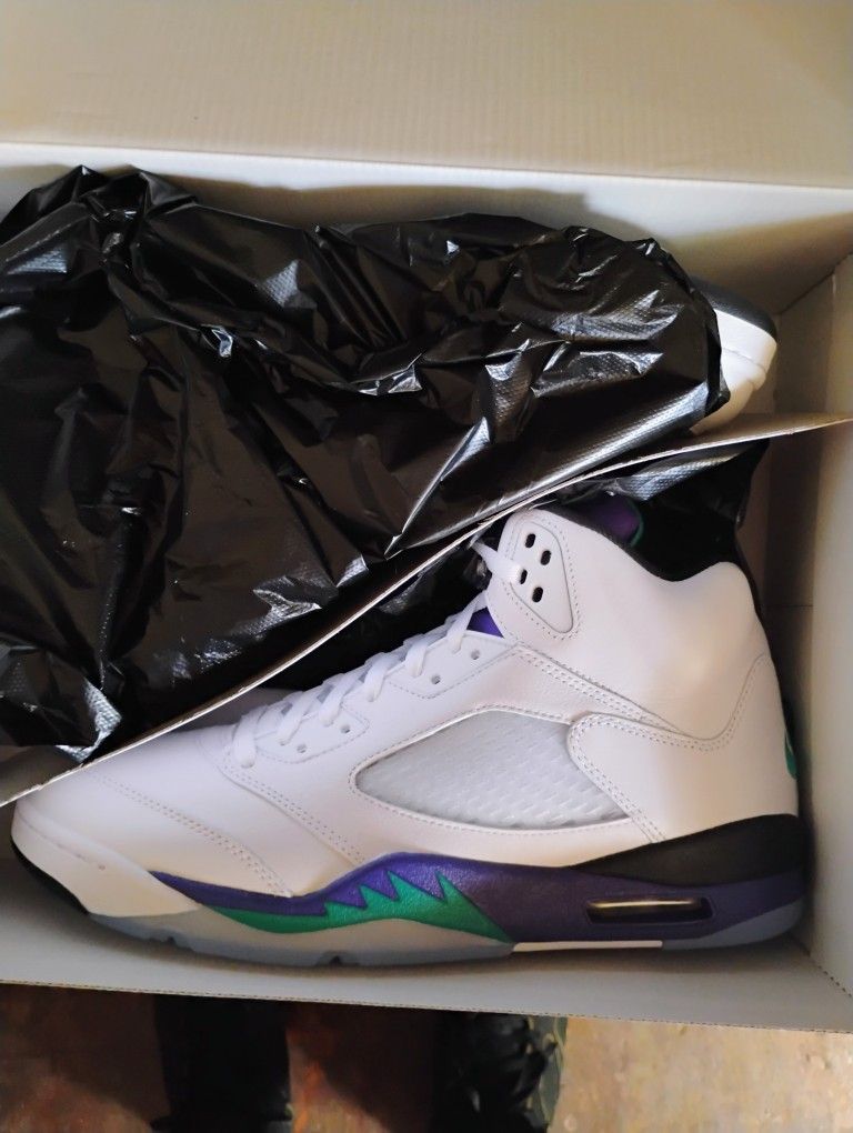 Jordan Retro Grape 5 Size 13