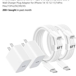 iPhone Charger Fast Charging,[Apple MFi Certified] Apple Chargers iPhone Super Quick 2Pack 6FT Type-C to Lightning Cable USB C Wall Charger Plug Adapt