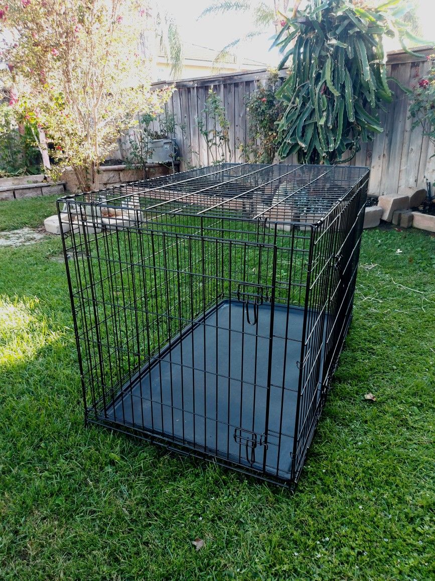 Two Door Large 70lbs To 90lbs Dog Kennel Dog Crate Dog Cage